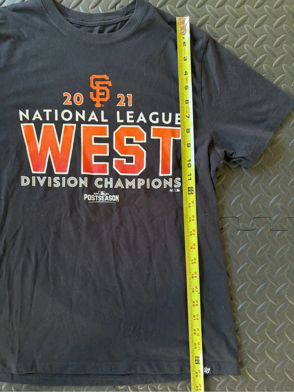 San Francisco Giants 2021 National League West Champion Shirt Black Orange Sz M